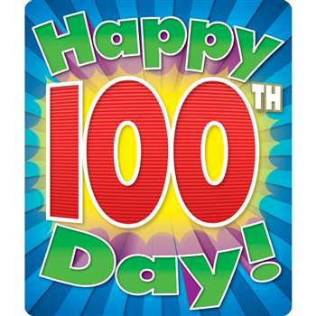 Happy 100Th Day Stickers By Carson Dellosa
