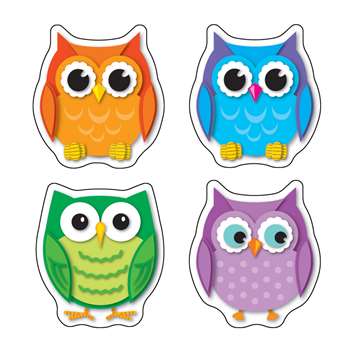 Colorful Owls Stickers By Carson Dellosa