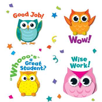 Colorful Owl Motivators By Carson Dellosa