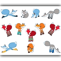 Playful Foxes Stickers, CD-168178