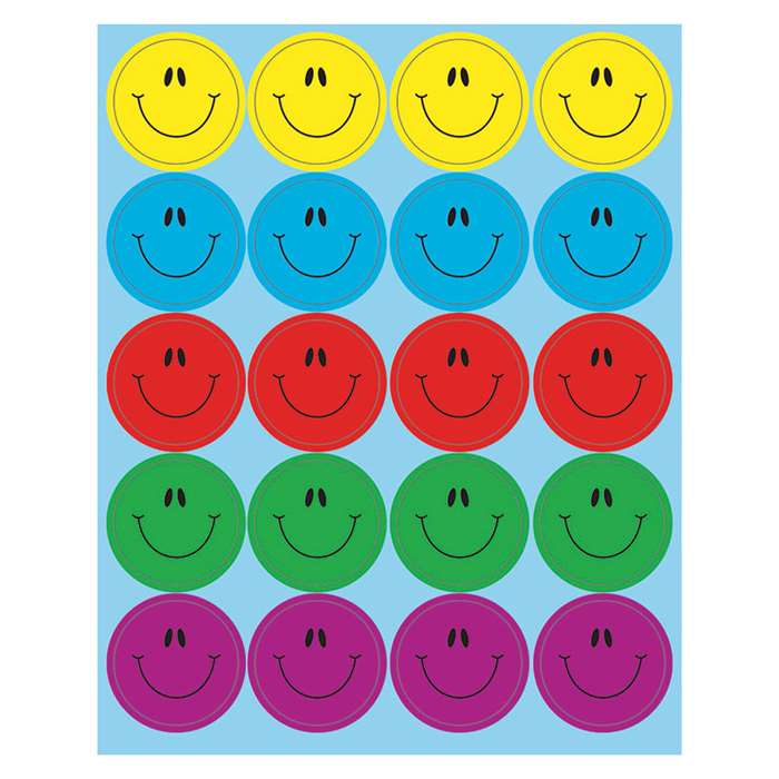 Dazzle Smiley Faces Stickers, CD-168188