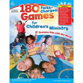 180 Faith-Charged Games For Childrens Ministry Elementary By Carson Dellosa