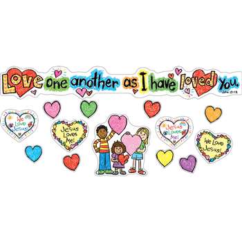 Love One Another Mini Bulletin Board Set Gr Pk-3 By Carson Dellosa
