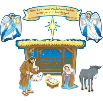 Nativity Bulletin Board Set By Carson Dellosa