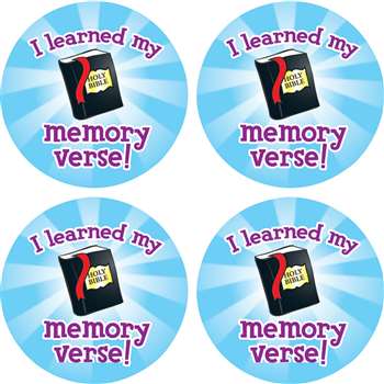 I Learned My Memory Verse Stickers By Carson Dellosa