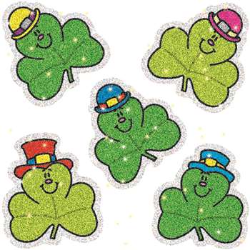 Dazzle Stickers Shamrocks 75-Pk Acid & Lignin Free By Carson Dellosa