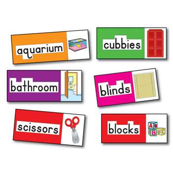 Bb Set Print-Rich Classroom Labels 56 Illustrated Word Cards By Carson Dellosa