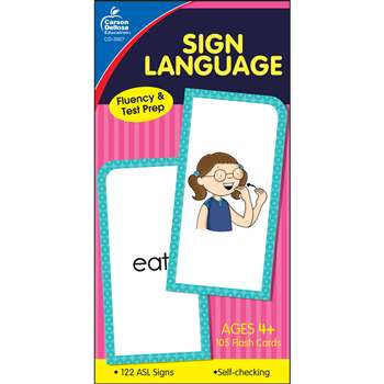 Flash Cards Sign Language By Carson Dellosa