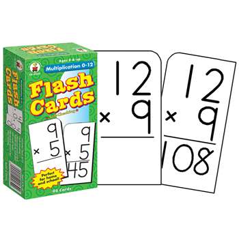 Flash Cards Multiplication 0-12 By Carson Dellosa