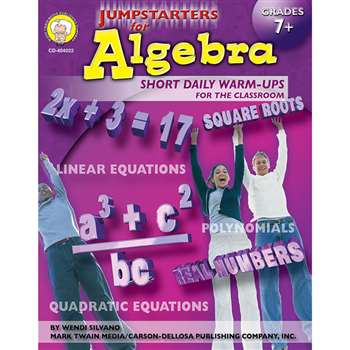 Jumpstarters For Algebra (7+) By Carson Dellosa