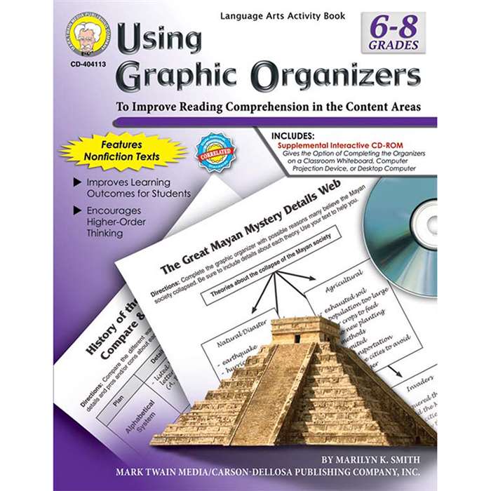 Using Graphic Organizers Book (Gr 6-7) By Carson Dellosa