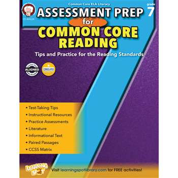 Gr 7 Assessment Prep For Common Core Reading, CD-404224