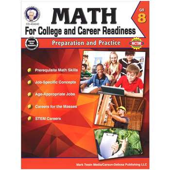 Gr 8 Math For College And Career Readiness, CD-404240