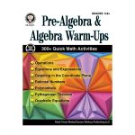 Pre-Algebra & Algebra Warm-Ups Gr 5-8, CD-404241