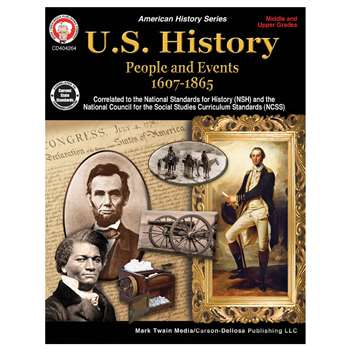 Us History Middle Upper Grades Book, CD-404264
