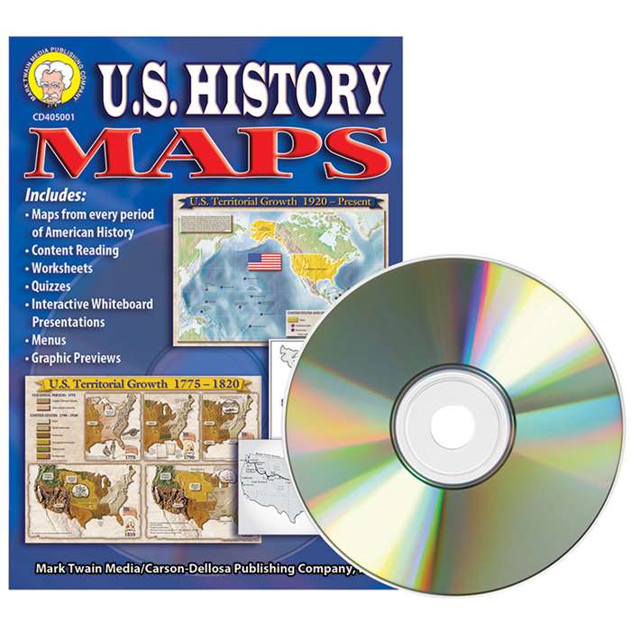 Us History Maps By Carson Dellosa