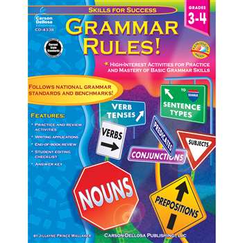Grammar Rules Gr 3-4 Basic Grammar Skills By Carson Dellosa