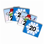 Two-Sided Calendar Cover-Ups Snowflake/Snowman By Carson Dellosa