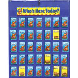 Attendance/Multiuse Pocket Chart W/ 35 Cards By Carson Dellosa