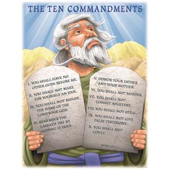 Chartlet The Ten Commandments 17 X 22 By Carson Dellosa