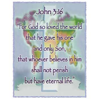 John 3:16 Chartlet By Carson Dellosa