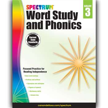 Spectrum Gr 3 Word Study And Phonics, CD-704606