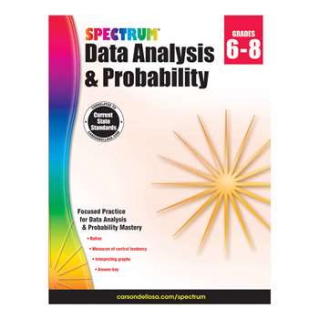 Spectrum Data Analysis Probability Gr 6-8, CD-704705