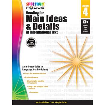 Spectrum Reading For Main Ideas & Details &quot; Infor, CD-704907