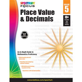 Spectrum Place Value & Decimals Gr 5, CD-704909