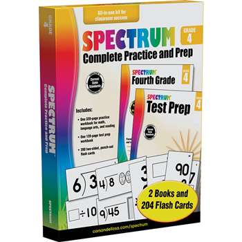 Spectrum Gr 4 Complete Practice And Prep, CD-704969
