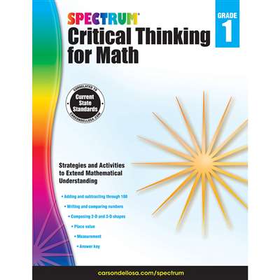 CRITICAL THINKING FOR MATH WB GR 1 - CD-705113