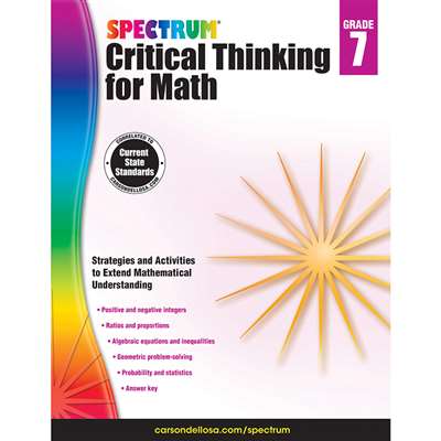 CRITICAL THINKING FOR MATH WB GR 7 - CD-705119