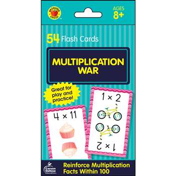 Multiplication War Flash Cards, CD-734084