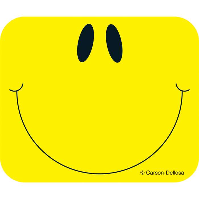 Name Tags Smiley Face Yellow 40/Pk Self-Adhesive By Carson Dellosa