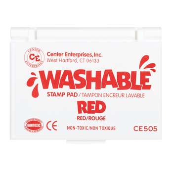 Stamp Pad Washable Red By Center Enterprises