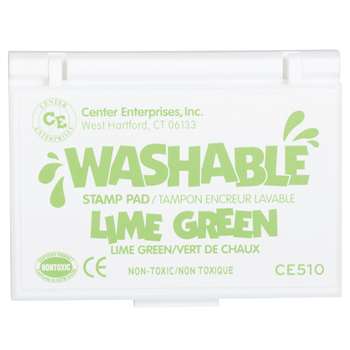 Stamp Pad Washable Lime Green By Center Enterprises