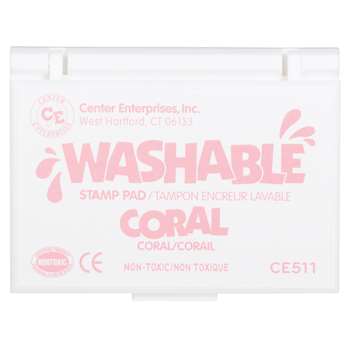 Stamp Pad Washable Coral By Center Enterprises
