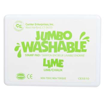 Jumbo Stamp Pad Lime Green Washable By Center Enterprises