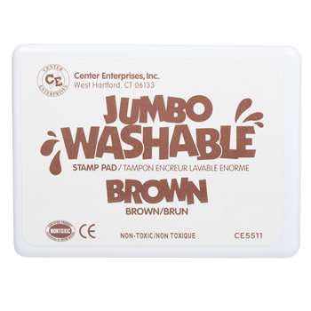 Jumbo Stamp Pad Brown Washable By Center Enterprises