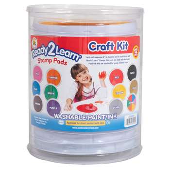 Jumbo Circular Washable Pads Craft Kit By Center Enterprises