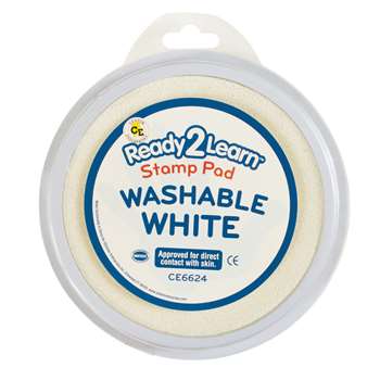 Jumbo Circ Washable Stamp Pad Wht, CE-6624