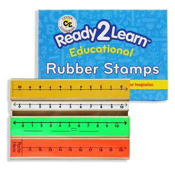 Stamp Set Number Line 3/Pk Numbers 1-10 & 1-20 By Center Enterprises