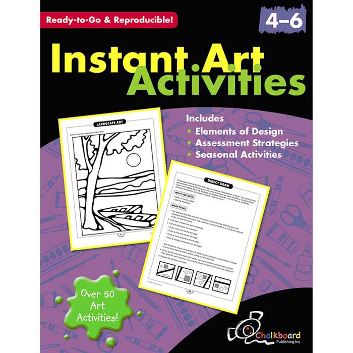Instant Art Activities Gr 4-6 By Chalkboard Publishing