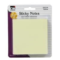 Sticky Notes 3X3 Yellow 4 Pads, CHL33134