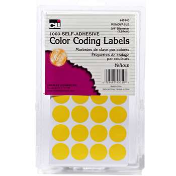 Color Coding Labels Yellow, CHL45140