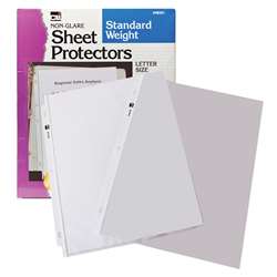 Sheet Protectors Non Glare 10/Box By Charles Leonard