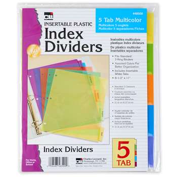 5 Tab Index Dividers 24/Pdq, CHL48500ST
