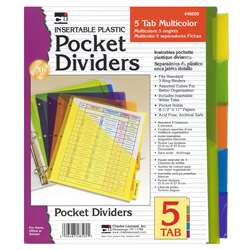 5 Tab Index Dividers with Pocket, CHL48505ST