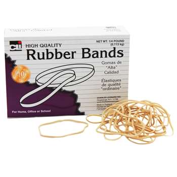 Rubber Bands 3" X 1/32" X 1/16" - 1/4 Lb Box By Charles Leonard