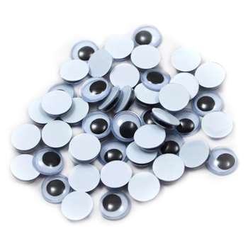 Wiggle Eyes Round 10Mm Black 50Ct, CHL64510